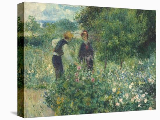 Picking Flowers, 1875-Pierre-Auguste Renoir-Premier Image Canvas