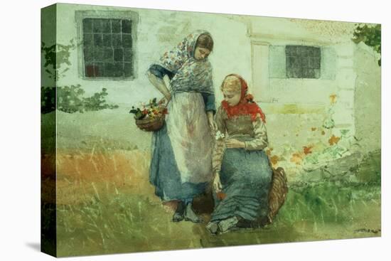 Picking Flowers, 1881-Winslow Homer-Premier Image Canvas