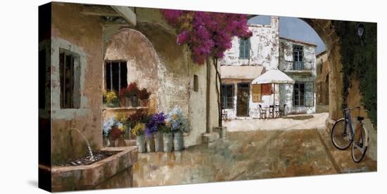 Picking Up Flowers-Gilles Archambault-Stretched Canvas