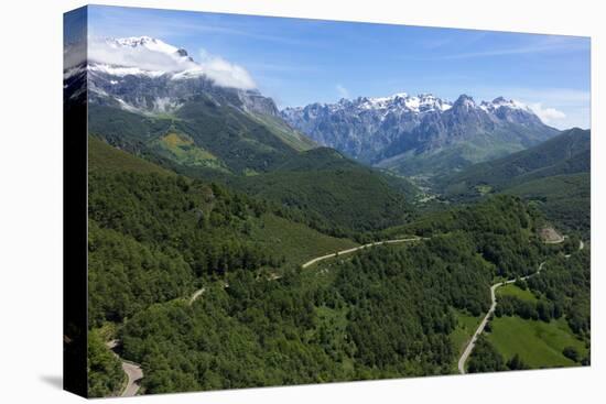 Picos de Europa and Valdeon valley from Puerto de Panderrruedas, Leon, Spain, Europe-Rolf Richardson-Premier Image Canvas