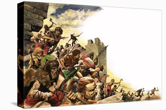 Pict Warriors Invade Britain-Peter Jackson-Premier Image Canvas