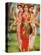 Picture of Hindu Goddesses Parvati, Lakshmi and Saraswati, India, Asia-Godong-Premier Image Canvas