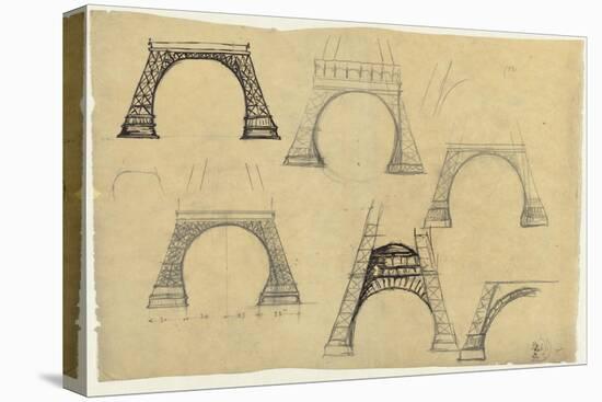 Pictures of the Decorative Arch of the Eiffel Tower-Alexandre-Gustave Eiffel-Premier Image Canvas
