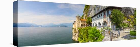 Picturesque Santa Caterina Del Sasso Hermitage, Lake Maggiore, Piedmont, Italy-Doug Pearson-Premier Image Canvas