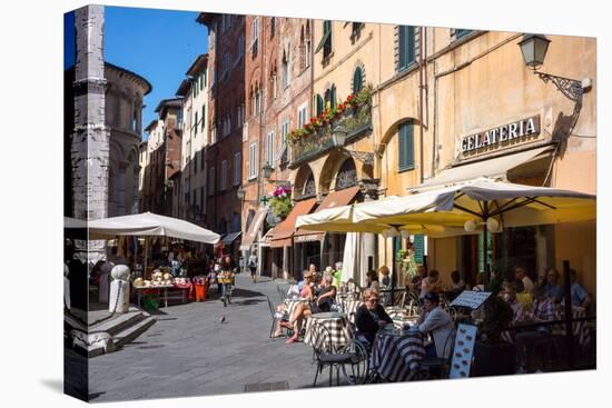 Picturesque Street in Lucca, Tuscany, Italy, Europe-Peter Groenendijk-Premier Image Canvas