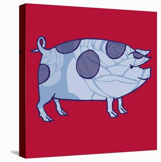 Piddle Valley Pig, 2005-Sarah Hough-Premier Image Canvas