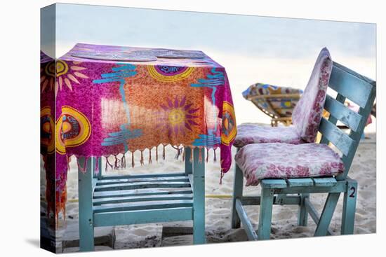 Piece of Furniture, Brightly, Beach Bar, Thailand, Beach-Andrea Haase-Premier Image Canvas