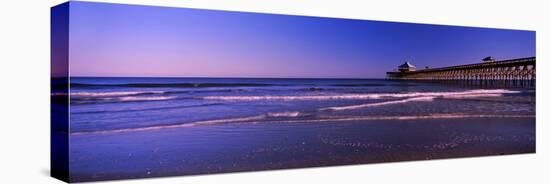 Pier in the Ocean, Folly Beach Fishing Pier, Folly Beach, Folly Island, Charleston County-null-Premier Image Canvas