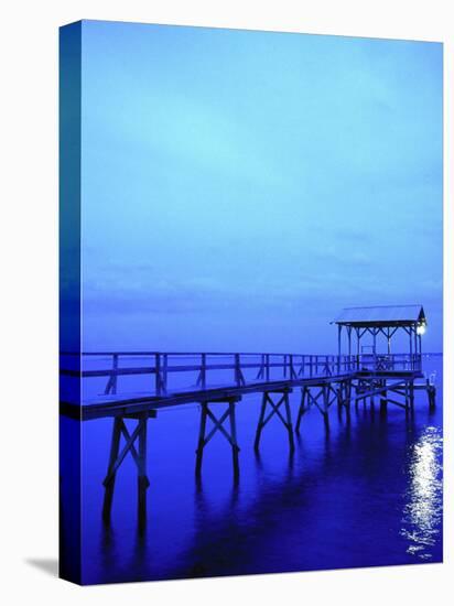 Pier, Mississippi Gulf, Bay St. Louis, MS-Kindra Clineff-Premier Image Canvas