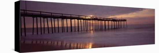 Pier over an Ocean, Ocean City, Maryland, USA-null-Premier Image Canvas