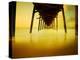 Pier over Golden Sand and Water-Jan Lakey-Premier Image Canvas