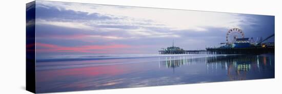 Pier with a Ferris Wheel, Santa Monica Pier, Santa Monica, California, USA-null-Premier Image Canvas