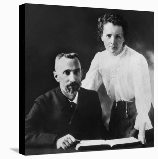 Pierre Curie and Marie Sklodowska Curie (1867-1934), C. 1903-null-Stretched Canvas