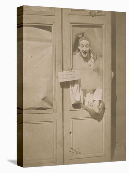 Pierrot enjambant une porte-fenêtre-Gaspard Félix Tournachon-Premier Image Canvas