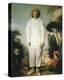 Pierrot, Gilles-Jean Antoine Watteau-Stretched Canvas