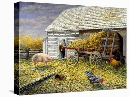 Pig and Chickens-Kevin Dodds-Premier Image Canvas