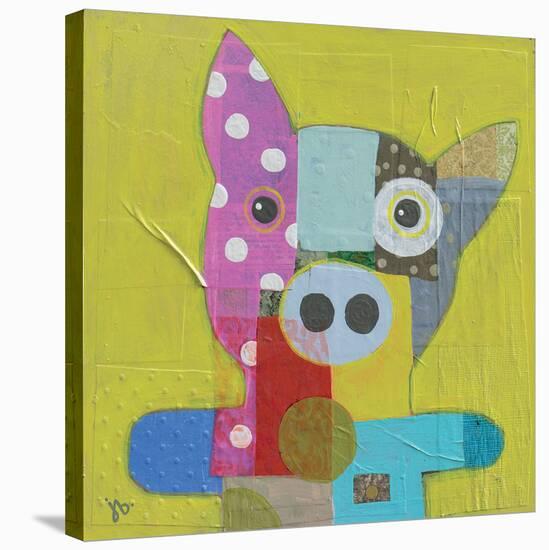 Pig-Julie Beyer-Stretched Canvas