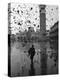 Pigeons Flocking Above Pedestrians Crossing Piazza San Marco on a Rainy Venice Day-Dmitri Kessel-Premier Image Canvas