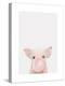 Piglet Bubble Gum-Leah Straatsma-Stretched Canvas