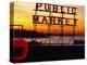Pike Place Market Sign, Seattle, Washington, USA-Lawrence Worcester-Premier Image Canvas