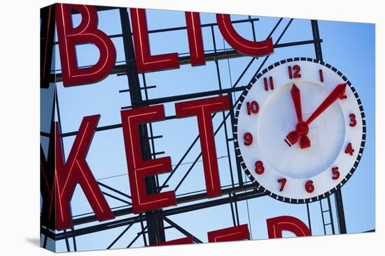 Pike Place Market Sign.-Jon Hicks-Premier Image Canvas