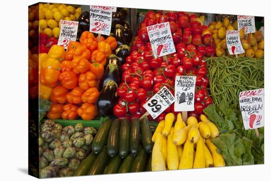 Pike Place Market Signs, Seattle, Washington, USA-Jamie & Judy Wild-Premier Image Canvas