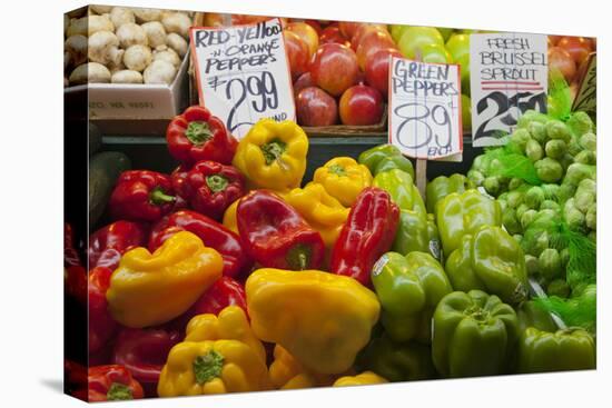 Pike Place Market Signs, Seattle, Washington, USA-Jamie & Judy Wild-Premier Image Canvas