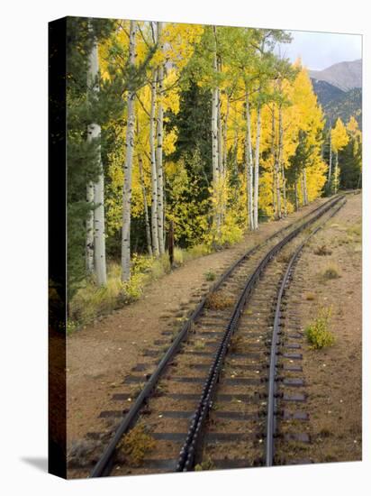 Pikes Peak Cog Railway, Manitou Springs, Colorado Springs, Colorado, USA-Cindy Miller Hopkins-Premier Image Canvas
