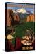 Pikes Peak from Garden of the Gods, Colorado-Lantern Press-Stretched Canvas