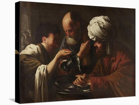 Pilate Washing His Hands, C.1615-1628-Hendrick Ter Brugghen-Premier Image Canvas