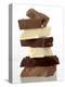 Pile of Pieces of White and Dark Chocolate-Eising Studio Food Photo and Video-Premier Image Canvas