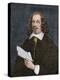 Pilgrim Leader Edward Winslow Portrait Holding a Document-null-Premier Image Canvas