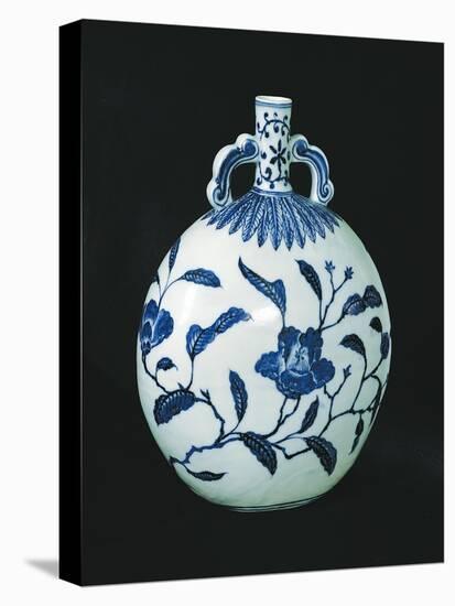 Pilgrim's 'Blue and White' Gourd with Floral Decorations, c.1403-24-null-Premier Image Canvas
