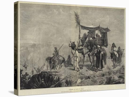 Pilgrims En Route to Mecca-Richard Beavis-Premier Image Canvas