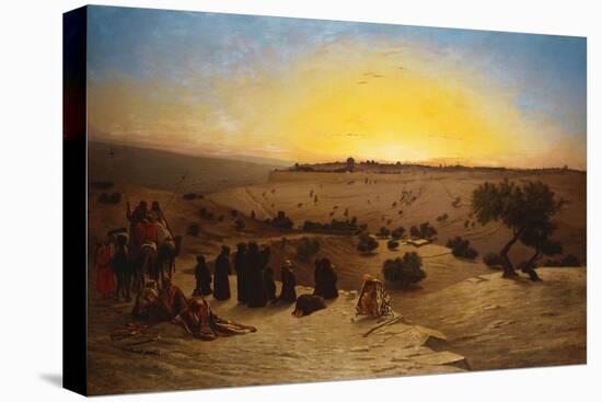 Pilgrims Worshipping Outside Jerusalem-Charles Theodore Frere-Premier Image Canvas