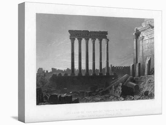 Pillars of the Great Temple at Balbec, 1841-J Sands-Premier Image Canvas