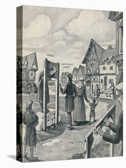 'Pillory and Stocks of the Middle Ages', c1934-Unknown-Premier Image Canvas