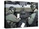 Pilots Inside the Cockpit of a Royal Air Force Merlin Helicopter at RAF Lyneham-Stocktrek Images-Premier Image Canvas