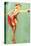 Pin-Up Fishing with Skirt Caught in Hook, 1940-null-Premier Image Canvas