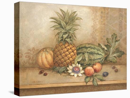 Pineapple and Passion Flower-Pamela Gladding-Stretched Canvas