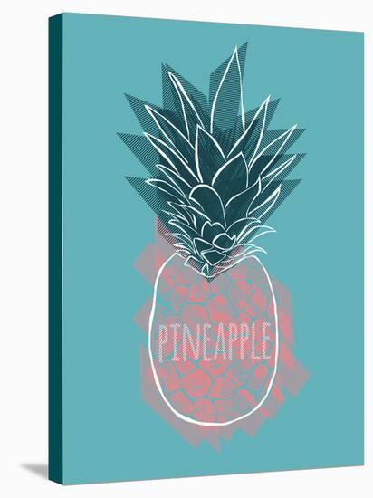 Pineapple Splash-Myriam Tebbakha-Stretched Canvas