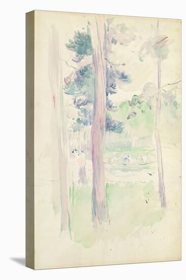 Pines by the Lake, 1893 (W/C on Paper)-Berthe Morisot-Premier Image Canvas