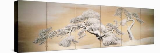 Pines in Snow, Decoration from Six-Panel Screen-Maruyama Okyo-Premier Image Canvas