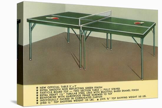 Ping-Pong Table-null-Stretched Canvas