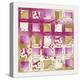 Pink and Gold Grid I copy-Pamela A. Johnson-Premier Image Canvas