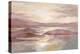 Pink and Gold Landscape-Silvia Vassileva-Stretched Canvas