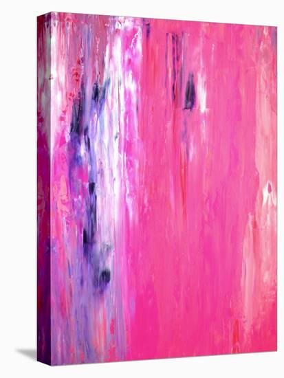 Pink and Purple Abstract Art Painting-T30Gallery-Stretched Canvas