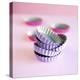 Pink and Purple Baking Tins-Dave King-Premier Image Canvas