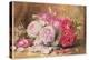 Pink and Red Roses in a Bowl-Mary Elizabeth Duffield-Premier Image Canvas