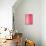 Pink and White Abstract Art Painting-T30Gallery-Stretched Canvas displayed on a wall